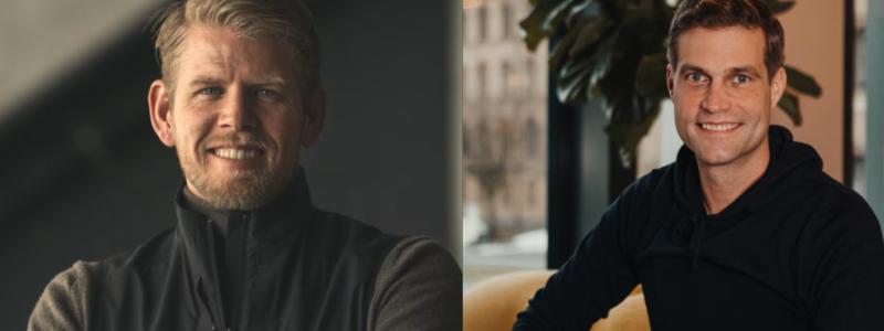 Filip Wiqvist, CEO på KP Energy, och Gunnar Jönsson, VD för 1komma5 i Sverige & Norden. Foto: 1komma5