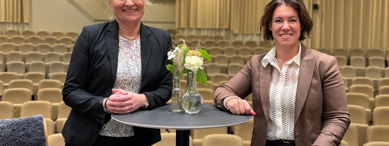 Fr. v. Eva Francke, mässansvarig Elmia Cirkulär, och Anna-Karin Zinnerfors, VD Elmia. Pressbild: Elmia