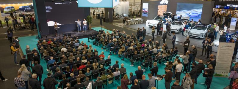 Elbilsmässan eCarExpo i Göteborg den 1–3 december bjuder på totalt 27 seminarier och programpunkter som är fria för alla besökare. Foto: eLife Nordic