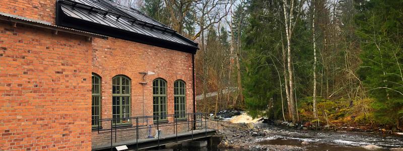Gisslarbo kraftstation från 1914. Foto: Mälarenergi