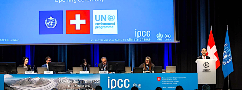 Bild: IPCC konferens 2023. Foto: IPCC