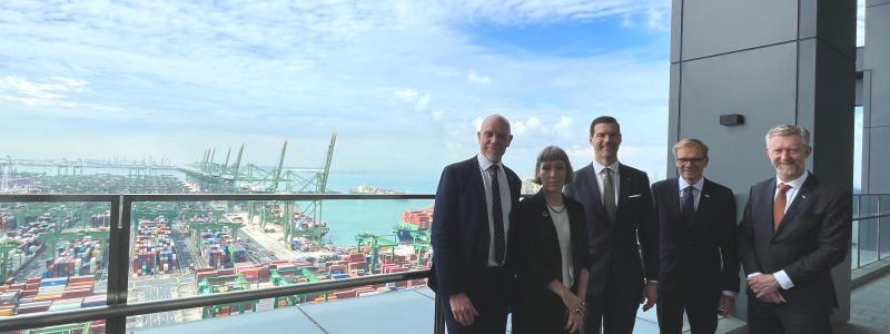 Robert Andrén, Darja Isaksson, Johan Forssell, Anders Sjöberg och Jan Larsson. Foto: Energimyndigheten