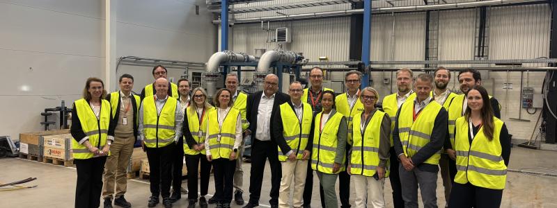 Hitachi Energy har öppnat sin anläggning i Landskrona för besök. Pressbild: Hitachi