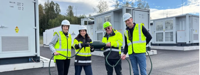Batterisystemet i Vaggeryd. Pressbild: Ingrid