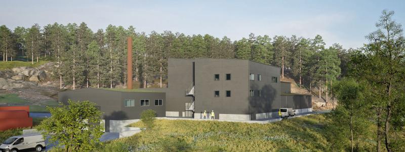 Solör Bioenergi planerar att bygga en ny fjärrvärmeanläggning i Ale kommun. Pressbild: Solör Bioenergi