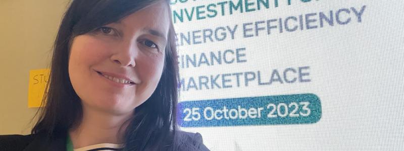 Isabella Katsimenis, nationell projektledare från Energikontor Norr och skaparen av projektidén. Foto: Energikontor Norr