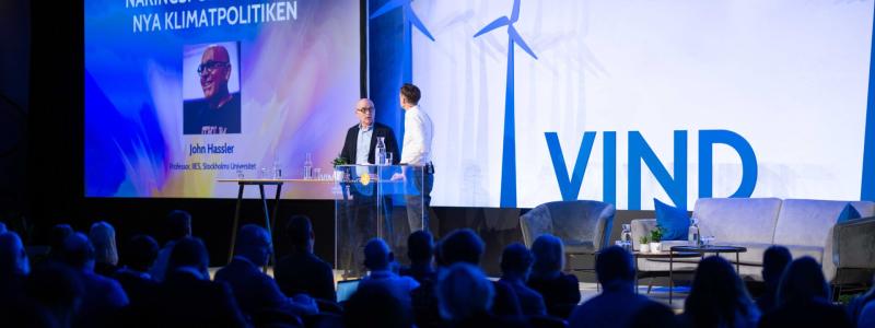 John Hassler på VIND2023 den 18 oktober. Foto: Joakim Ström