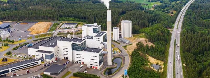 Kraftvärmeverket på Torsvik hanterar avfall från både hushåll och verksamheter. En anläggning som tar hand om restavfall som inte går att återvinna. Pressbild: Jönköping Energi