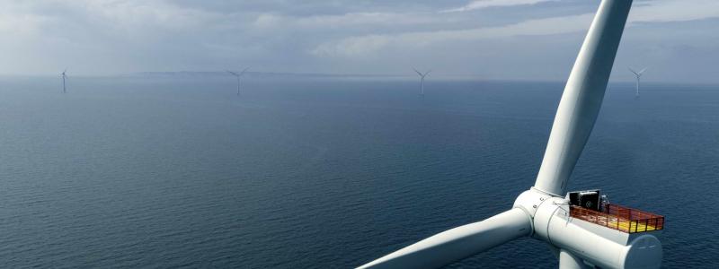 Vattenfalls pausade vindkraftsprojekt Kriegers Flak utanför Trelleborg. Foto: Vattenfall