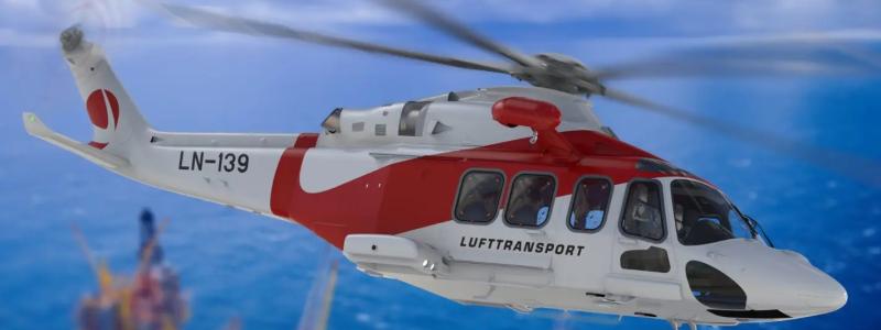 SAR-helikoptrar är avgörande för att upprätthålla beredskap och transporttjänster på den norska kontinentalsockeln. De är även viktiga för beredskapssyften längs hela kusten, även för uppdrag som inte är relaterade till petroleumverksamheten, såsom underhåll av offshore baserade vindkraftsparker. Illustration: Lufttransport RW AS