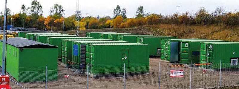 I Uppsala har Vattenfall installerat ett energilager på 5MW och 20 MWh. Syftet med projektet är att förbättra elförsörjningen i regionnätet. Foto: Vattenfall