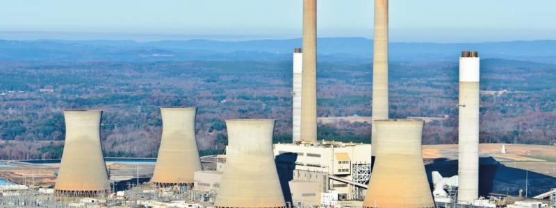 Bowen Steam Plant i Georgia är ett av USA:s största kolkraftverk. Foto: Sam Nash/Wikimedia Commons