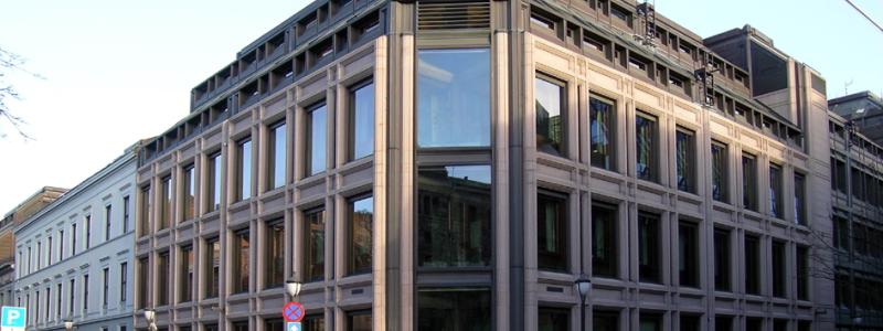 Norges Bank i Oslo. Symbolbild. Wikipedia Commons Lic. Kredit. Mahlum