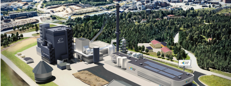 Så här var det tänkt att Europas största anläggning för tillverkning av e-metanol skulle se ut. Bild: Örnsköldsviks kommun, Liquid Wind och Ørsted