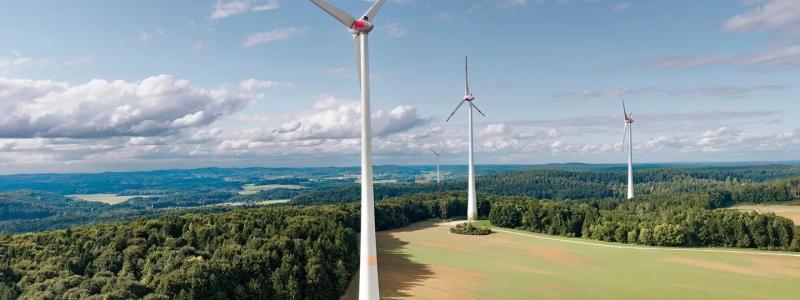 Vindkraftsparken Granswang i Bayern har varit i drift sedan 2016. Foto: Ørsted Onshore Deutschland
