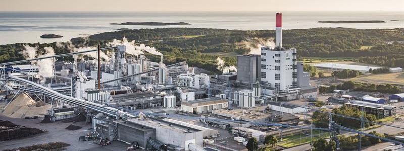 Södras massabruk i Värö. Fotograf: Per Pixel