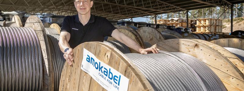 Peter Eriksson, vd för Amo Kraftkabel AB. Pressbild: Amokabel