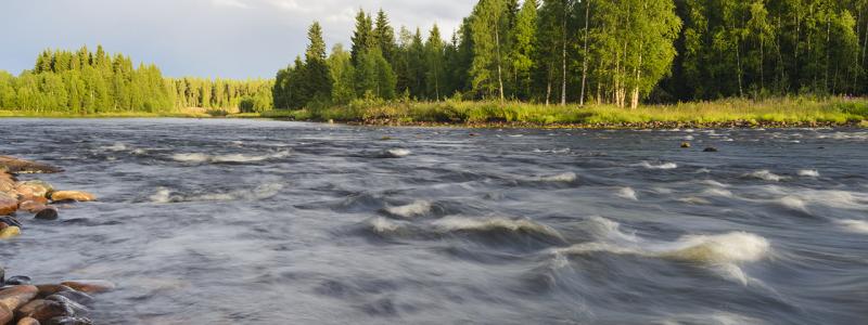 Svevia förstärker dammkonstruktion vid Tåsjö i Jämtland. Foto: Mikael Svensson/Johnér