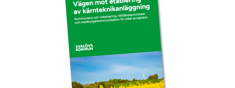 Rapport nuclear technology. Pressbild: Svalövs kommun