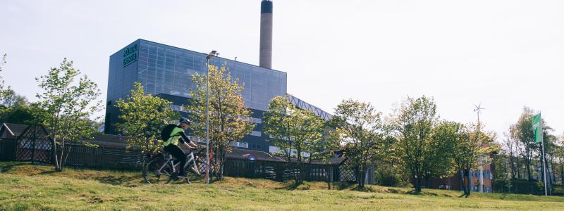 Göteborg Energi bygger en ny pelletspanna för förnybar fjärrvärmeproduktion på Riskullaområdet i Mölndal. Foto: Mölndal Energi