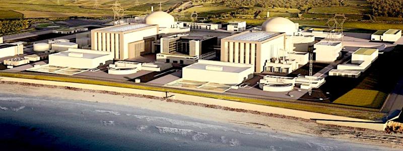 Hinkley Point C kärnkraftverk (HPC) är ett brittiskt kärnkraftverk med två enheter, 3 200 MWe EPR i Somerset. Foto: Wikipedia Common, Kredit: Brittiska regeringen