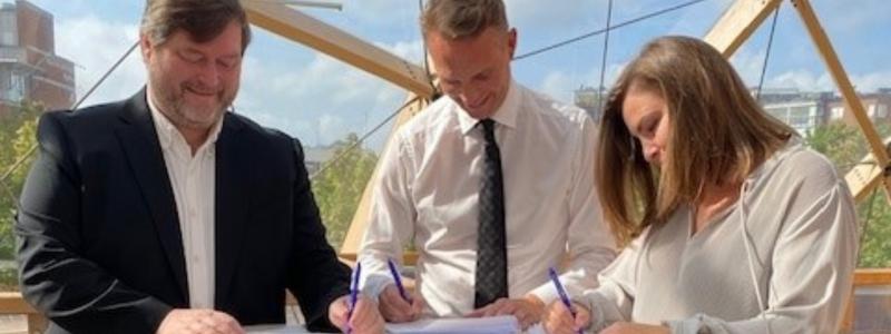 Energibolaget EnBW Sverige och Scandinavian Horizon - en expert med erfarenhet inom storskaliga vätgasprojekt, har gått samman i ett gemensamt bolag för att driva utvecklingen av vätgasbaserade energilösningar. Pressbild: EnBW AG