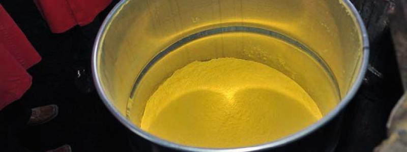 Tunna med Yellowcake. Källa: Wikimedia Commons