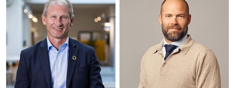 Stockholm Exergis vd Anders Egelrud och Tobias Emanuelsson, vd för moderbolaget Polar Structure.