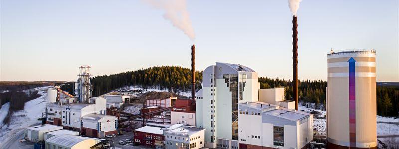 Skellefteå Krafts kraftvärmeverk i Hedensbyn, Skellefteå. Foto: Cliff Warg/Skellefteå Kraft