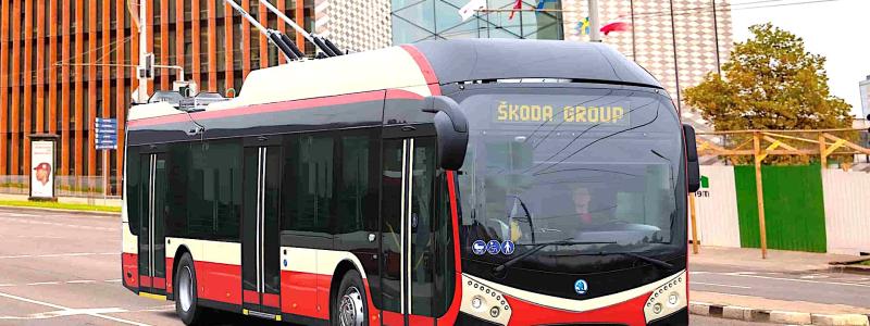 Dessa trådbussar är utrustade med avancerade dragbatterier som möjliggör autonom körning för minst 20 kilometer. Foto: Skoda Group