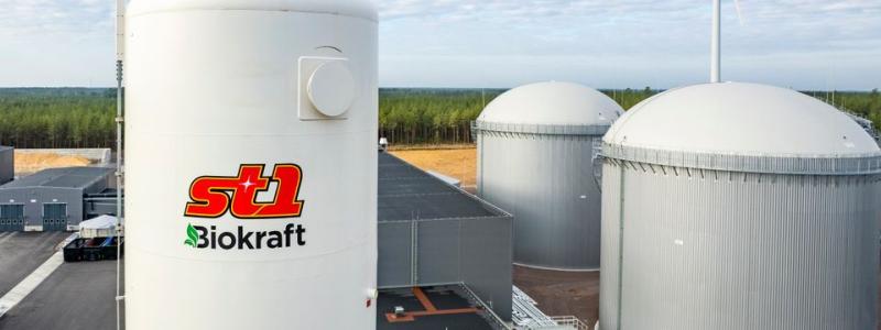 St1 Biokraft, en ledande nordisk biogasaktör, har säkrat en finansieringslösning om 260 miljoner euro från ledande europeiska finansinstitut. Pressbild: St1 Biokraft