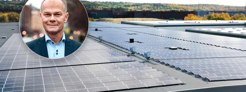 Stefan Ölander, vd på Soltech Energy. Foto: Soltech Energy