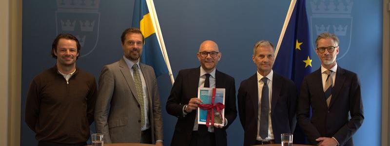 Balder Hagert , Christian Sjolander,  Johan Britz,  KarlT hedeen, Daniel Westlen. Pressbild: Studsvik