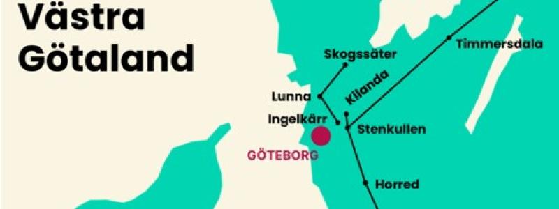 En ny 400 kV-luftledning ska byggas mellan Horred i Marks kommun och Breared i Halmstads kommun som en del av arbetet med att modernisera och förstärka stamnätet i västra Sverige. Pressbild: Svenska kraftnät