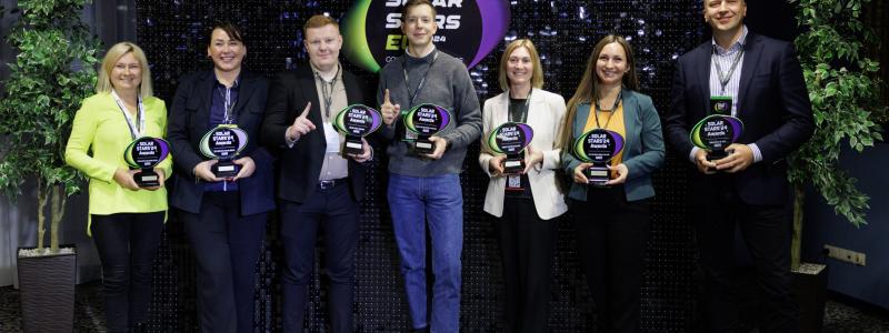 2024-års glada vinnare av "The European Solar Startup Award 2025". Foto: The European Solar Startup Award 2025