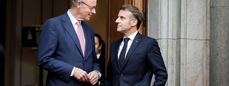 Förbundskansler Merz tog nyligen emot Frankrikes president Macron i Berlin för ett arbetsbesök i Villa Borsig. Foto: Förbundsregeringen/Jesco Denzel