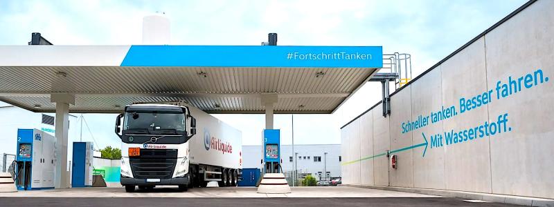 Gas från Trailblazer-projektet kommer att säljas vid tankstationer i tyska Rhen-Ruhr-regionen. Det är i dagsläget inte offentligt exakt när försäljningen inleds eller hur lång avtalsperioden är, men avtalet markerar starten på en ny fas för vätgasdrivna transporter i Tyskland. Foto: H2 Mobility