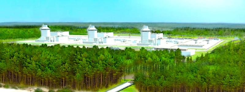 Illustration av Pomeranias framtida kärnkraftverk. Bild: Polskie Sieci Elektroenergetyczne (PSE)