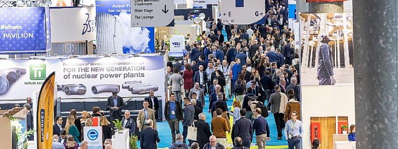 Impression från årets WNE-mässan i Paris: Den globala återkomsten av kärnkraft drivs i stor utsträckning av energikrisen efter 2022, höjda elpriser och behovet av stabil elproduktion som kan ersätta kol och gas. Länder som Storbritannien, Frankrike, Finland, Kanada och Sydkorea har redan beslutat om nya investeringsprogram, medan flera utvecklingsländer nu planerar sin första reaktor. Foto: WNE