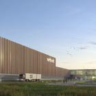 Illustration av planerad batterifabrik i Tyskland. Så skulle det se ut i Heide, i delstaten Schleswig-Holstein. Foto: Northvolt