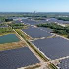 Solcellsanläggning i Florida vid Kennedy Space Center. (NASA)