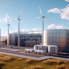 En datorgenererad bild av H2-Hub Lubmin-projektet, ett av de projekt som har dragit sig ur den europeiska vätgasbankens stödsystem under förhandlingarna.
Illustrationen: Deutsche ReGas