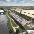 Avtalet stödjer finansieringen av Hamburgs största batterilagringsprojekt (100 MW / 400 MWh), utvecklat internt av Flower. (Renderad bild). Pressbild: Flower
