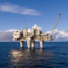 Plattform i Trollområdet i Nordsjön där ytterligare olje- och gasfynd gjorts. Foto: Equinor