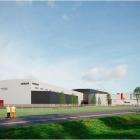 Visionsbild Hitachi Energy Ludvika. Pressbild: Peab