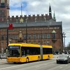 Nya elbussar har satts i drift i Köpenhamn och bidrar till att hela stadens busstrafik nu är elektrifierad. Foto: Movia