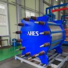 En elektrolysanläggning med AHES-varumärke. Den indiska förnybarhetskoncernen KP Group har tecknat ett tidigt avtal med vätgasteknikbolagen GH2 Solar och Advanced Hydrogen Energy Solutions (AHES) för att utveckla en anläggning för grön ammoniak med en kapacitet på 100 000 ton per år. Foto: GH2 Solar