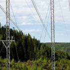 NordSyd innefattar flera ”ben” i längder om 30-40-50 mil 400 kV-ledning. Bild Svk.