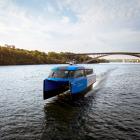 Bärplansbåten Nova på Riddarfjärden i Stockholm. Foto: Candela