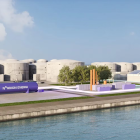 Förvätskningsanläggning för flytande biogas (LBG) i Göteborgs Hamn. Pressbild: Nordion Energi